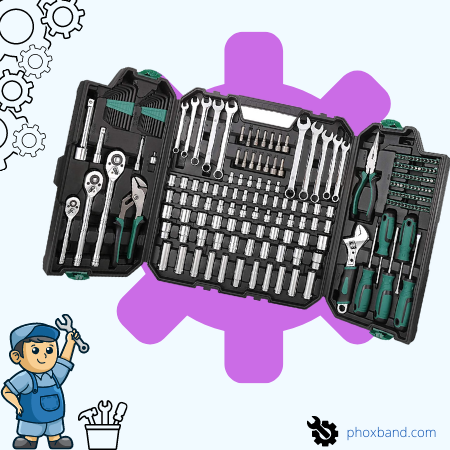 METAKOO - 203 Piece Mechanics Tool Set