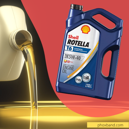 Shell Rotella T6 5W-40 Full Synthetic Heavy Duty Diesel Engine Oil