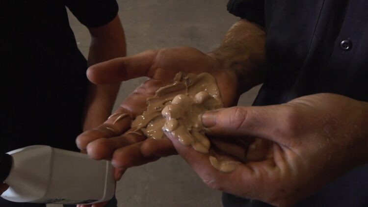 Dirt infused soap