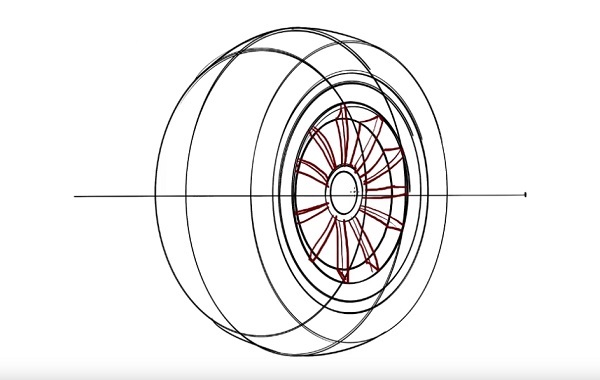 how to draw tires