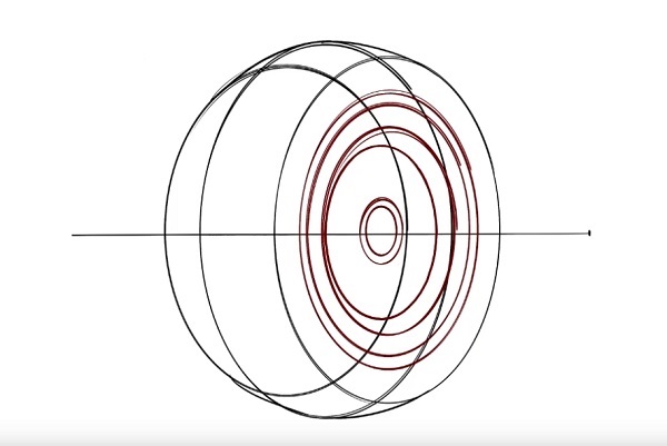 how to draw tires